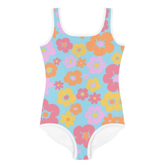 The Sundance Company Summers Daydream Youth One Piece Swimsuit Size 7 - Picture 1 of 5
